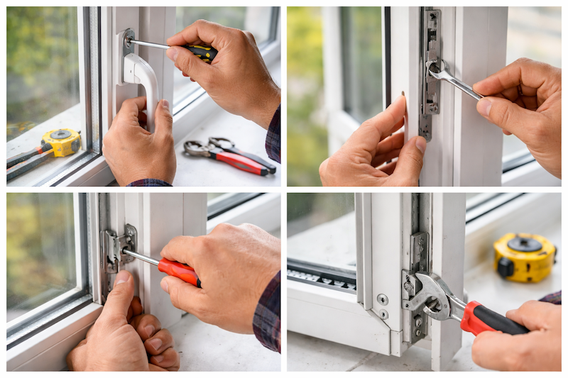 műanyag ablak beállítása